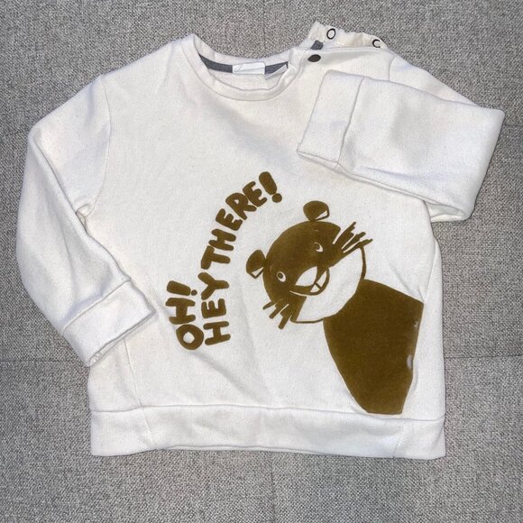 Zara 18-24 month "oh hey there" sweatshirt - Picture 1 of 3